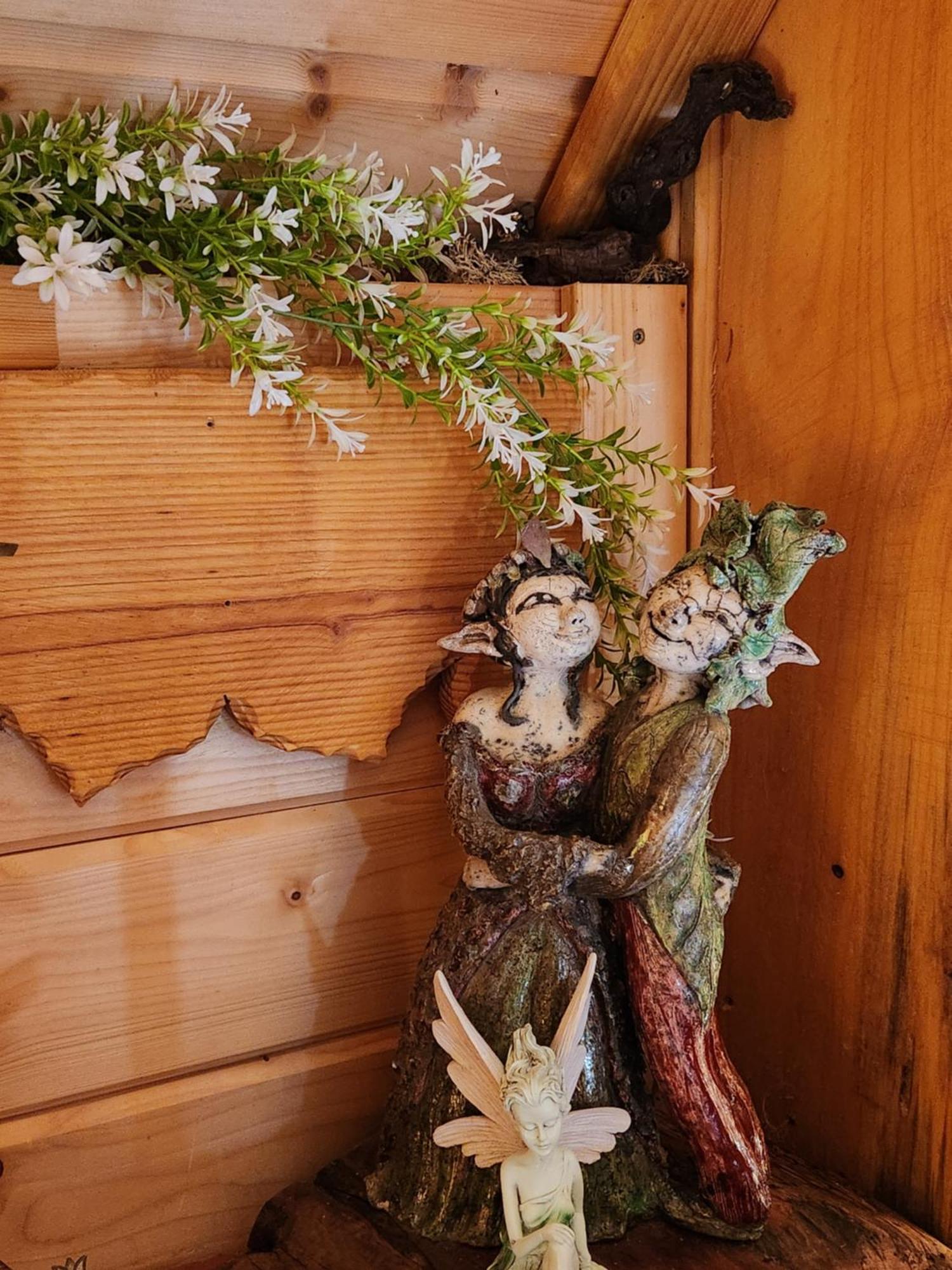 La Chaumiere Magique Des Elfes Et Ses Enigmes Bed & Breakfast Servas  Bagian luar foto